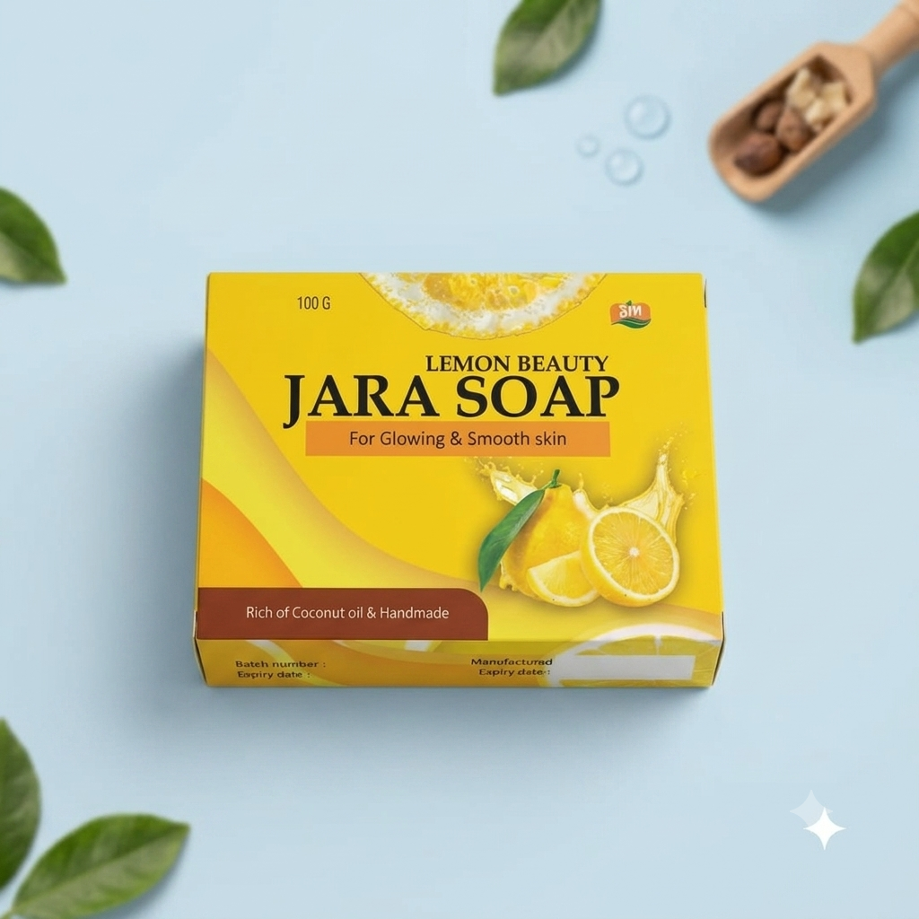 Neem Beauty, Papaya Glow, Lemon Beauty Jara soap (3 combo)