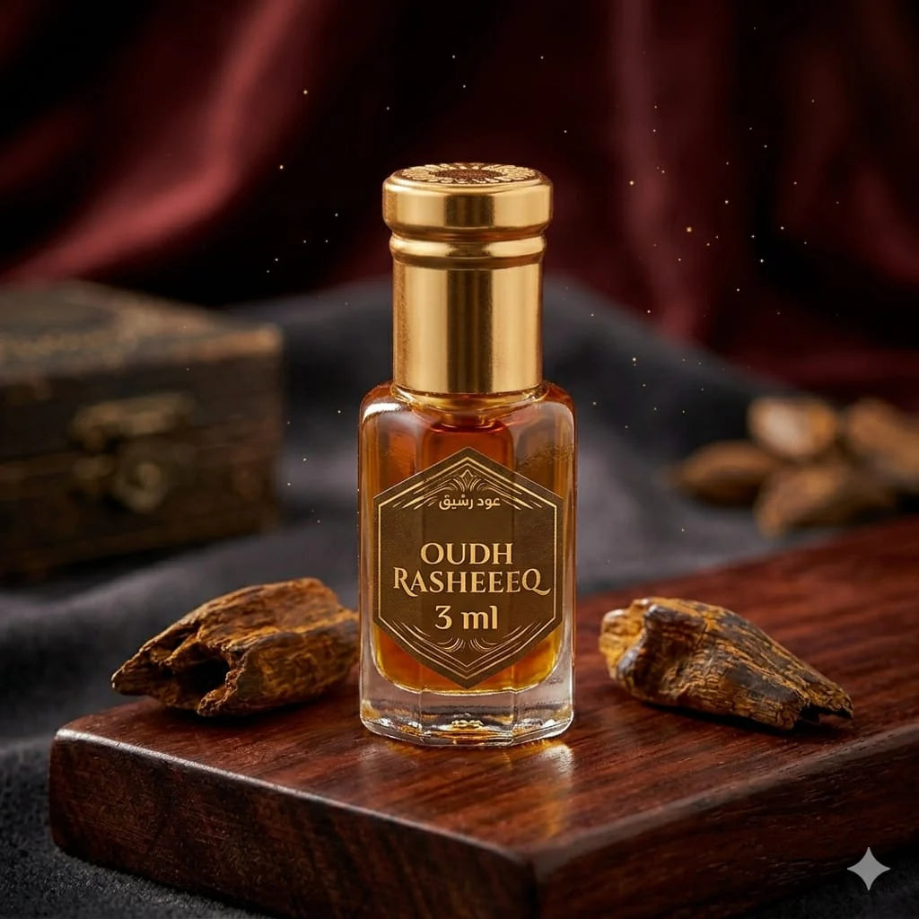 6 Attar Combo (oudh Rasheeqa- oudh Al badee- open optic- Magnet- J74- Fida)