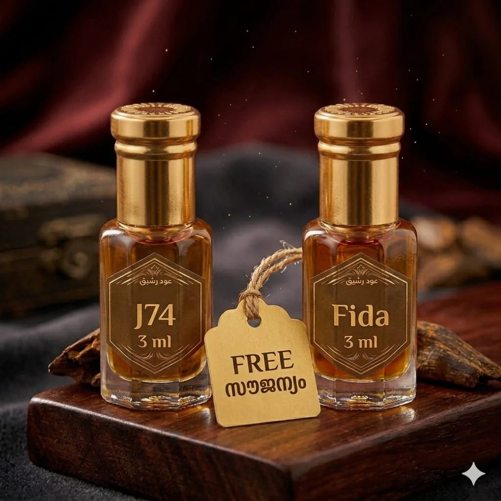 6 Attar Combo (oudh Rasheeqa- oudh Al badee- open optic- Magnet- J74- Fida)