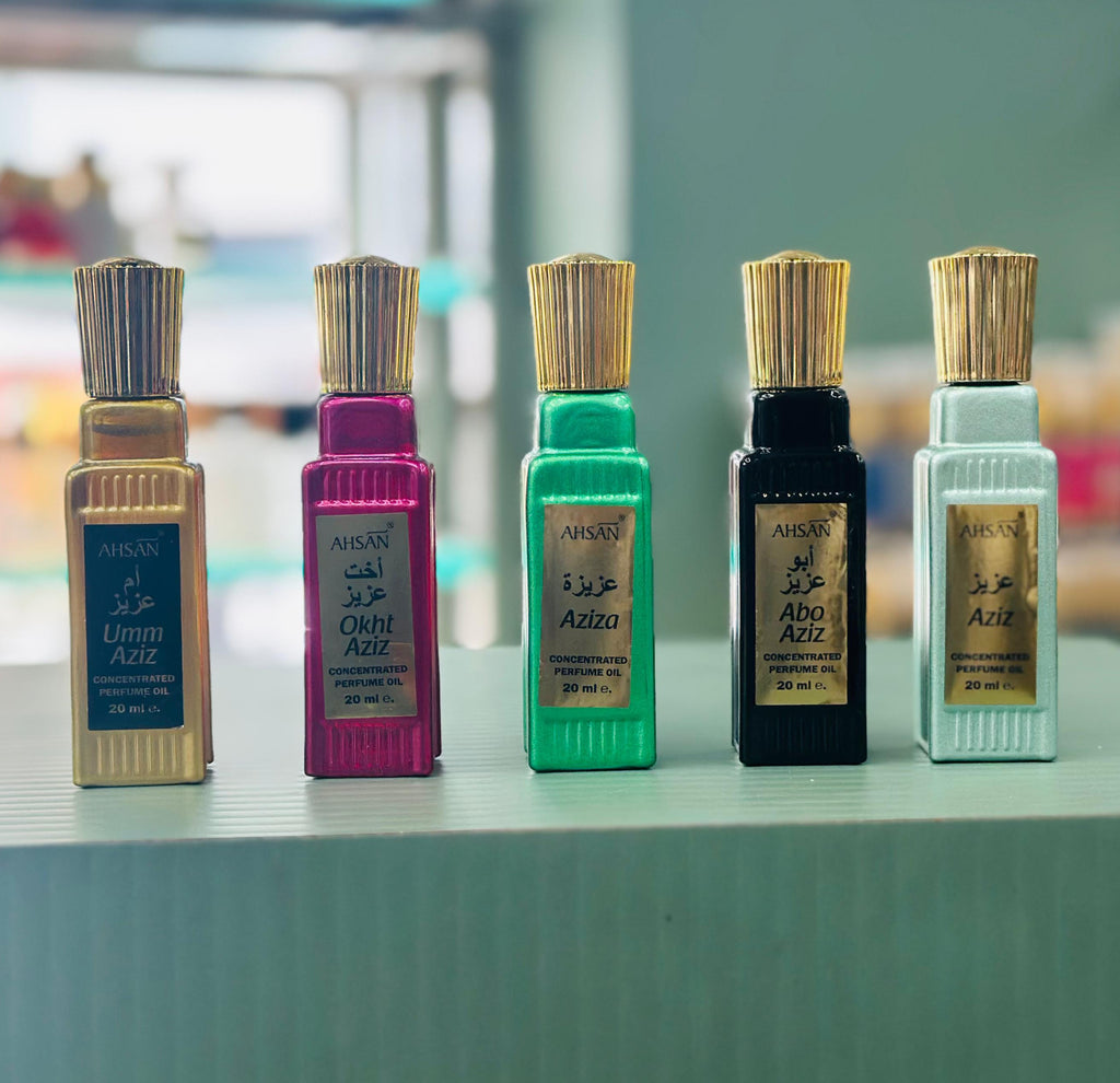 5 Attar combo 20 ml (Umm Aziz, Okht Aziz, Aziza, Abo Aziz, Aziz)