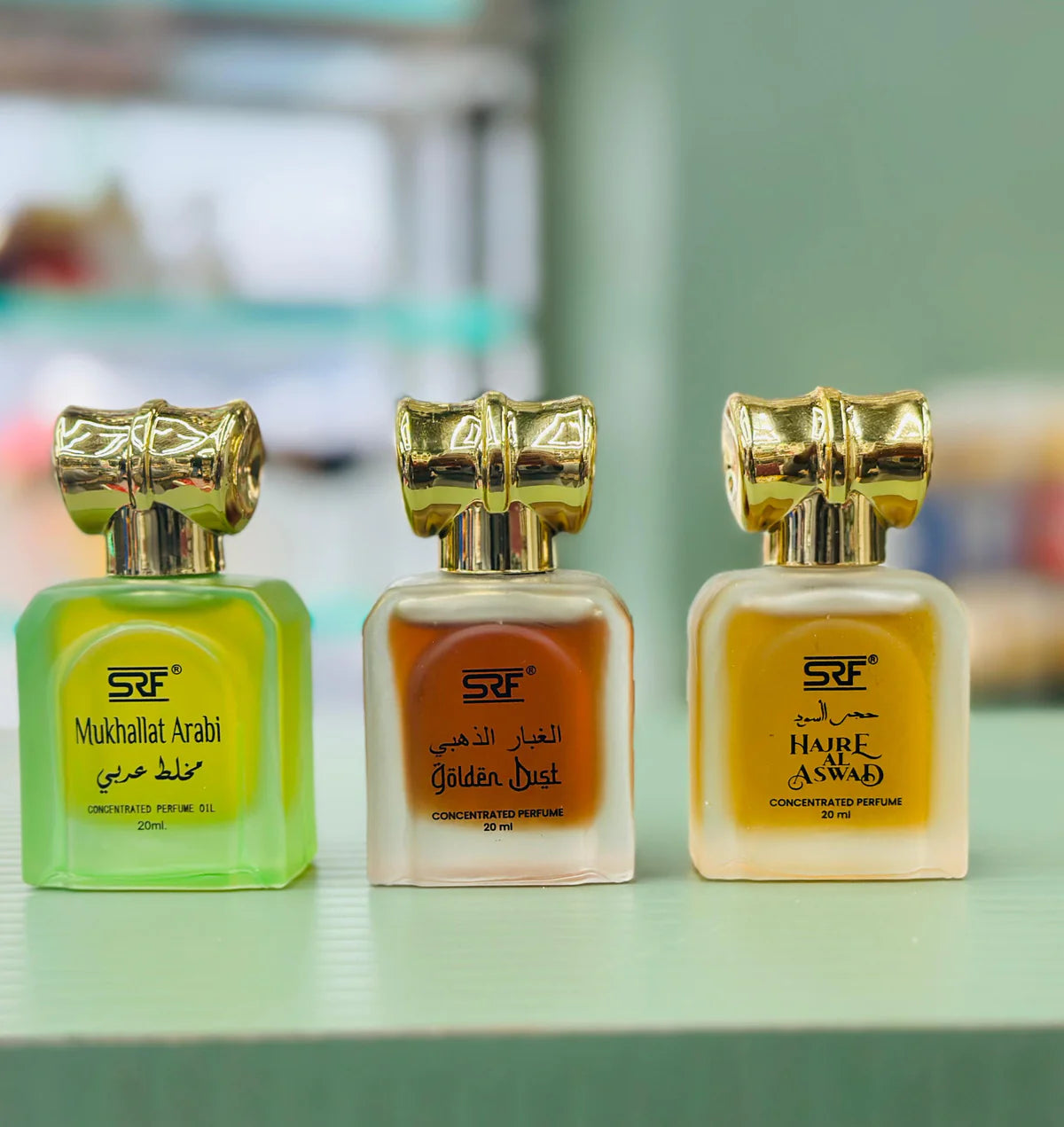 3 Attar combo 20 ml (Mukhallat Arabi, Golden Dust, Hajre Al Aswad)